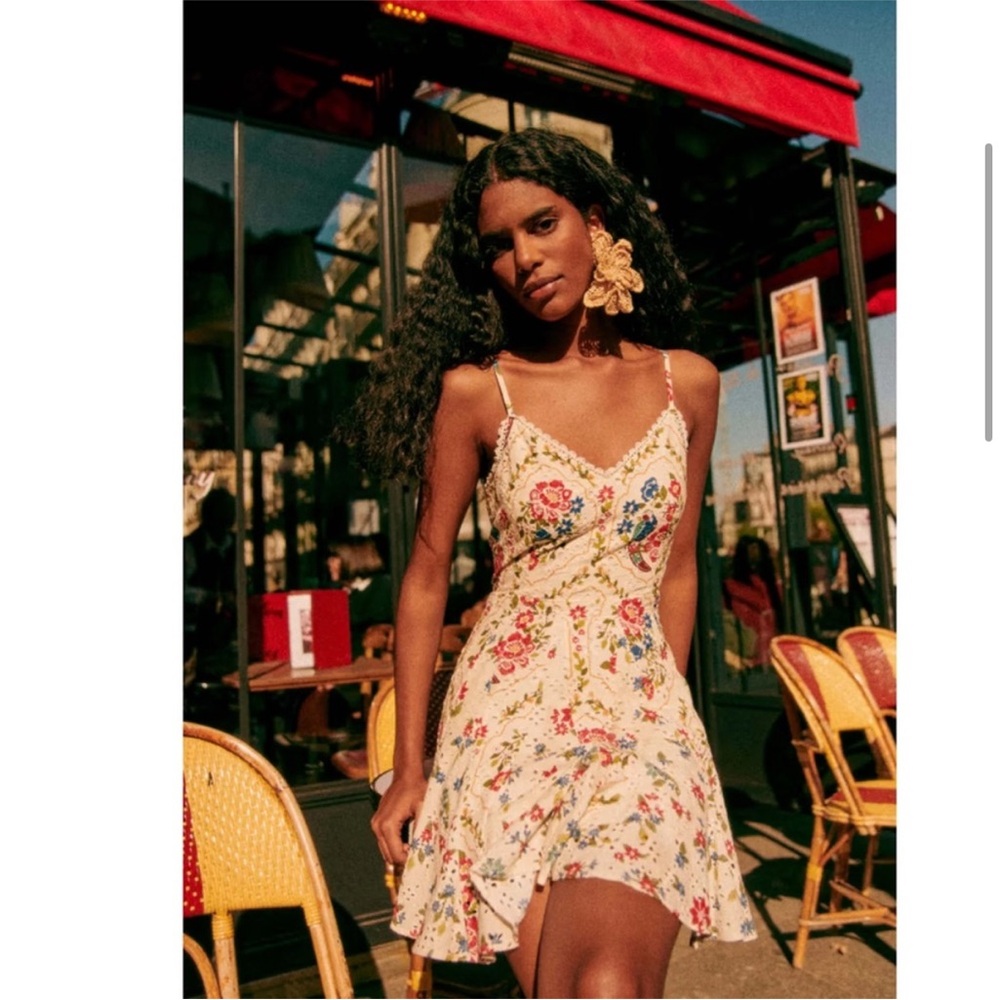EUC Sezane X Farm Rio Sz 40 Mini Sundress